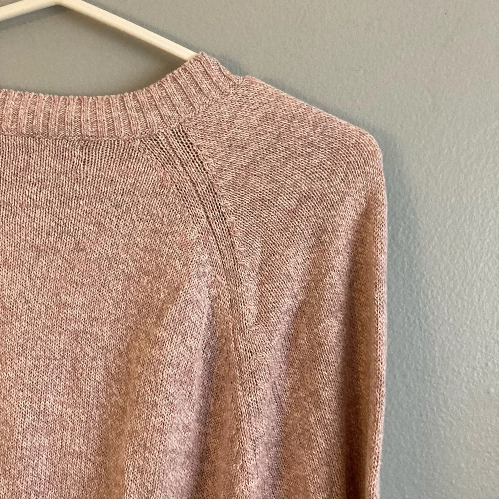 Banana republic pink knit sweater women’s size xl linen blend - Picture 5 of 5